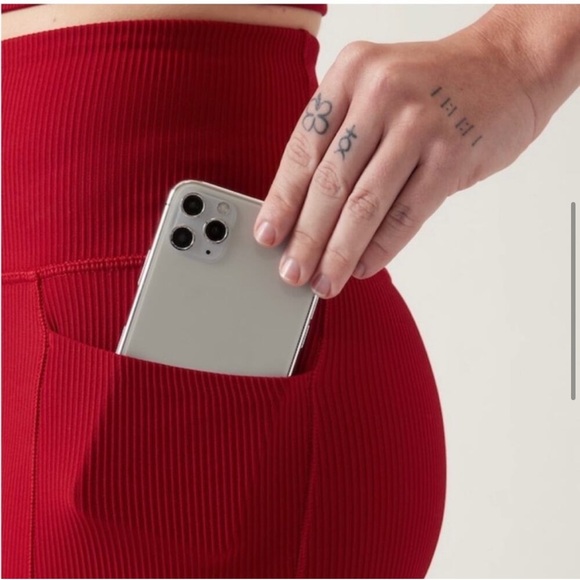 Athleta Ribbed Flare Salutation Stash Sz MP EUC - Picture 5 of 8